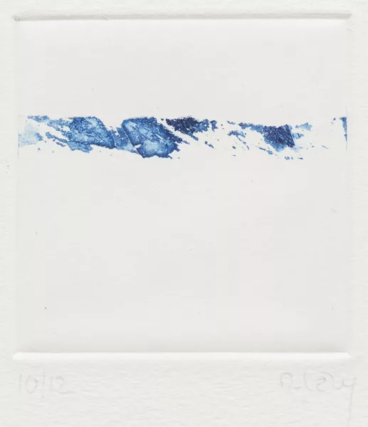 Dominique Lévy — Dominique LEVY (1944), 'Petit paysage', estampe couleur