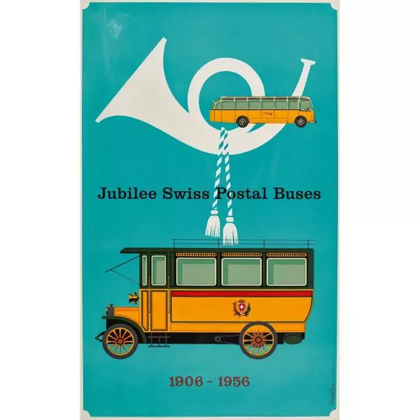 "Jubilee Swiss Postal Buses 1906-1956"