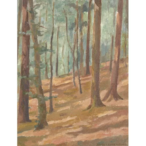 Dora Lauterburg — Hangpartie im Wald.