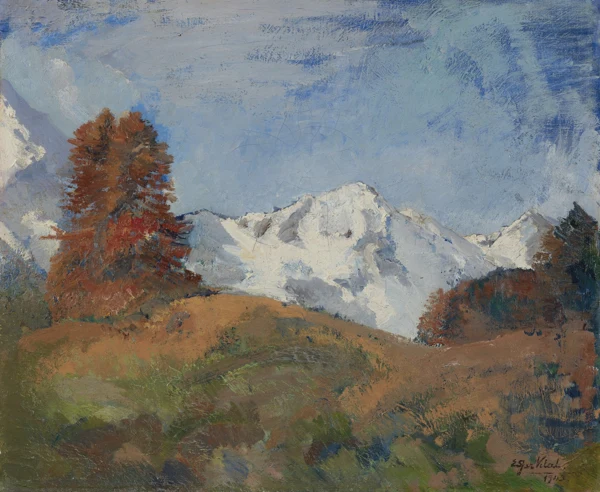 Edgar Vital — UNTERENGADIN IM HERBST, 1943 LOWER ENGADIN IN AUTUMN, 1943