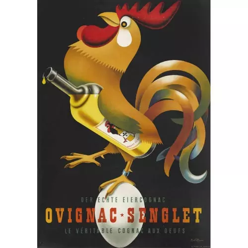 "Der echte Eiercognac Ovignac Senglet"