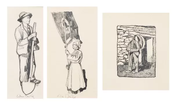 Edmond BILLE (1878-1959), Ensemble de trois gravures — DognyAuction