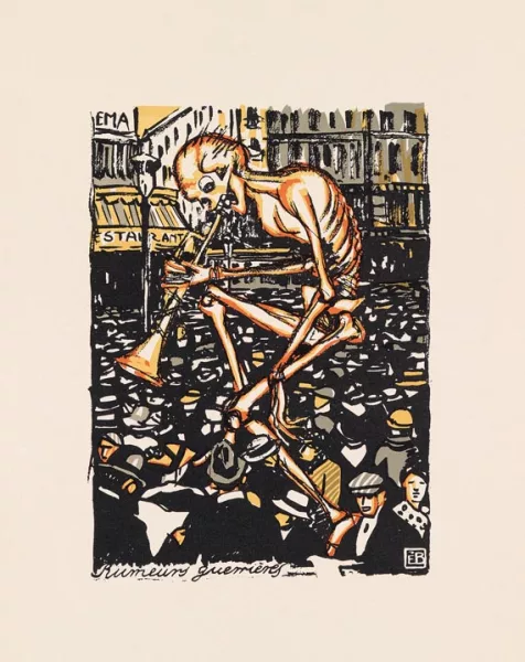 Edmond Bille — Une danse macabre, 1919.