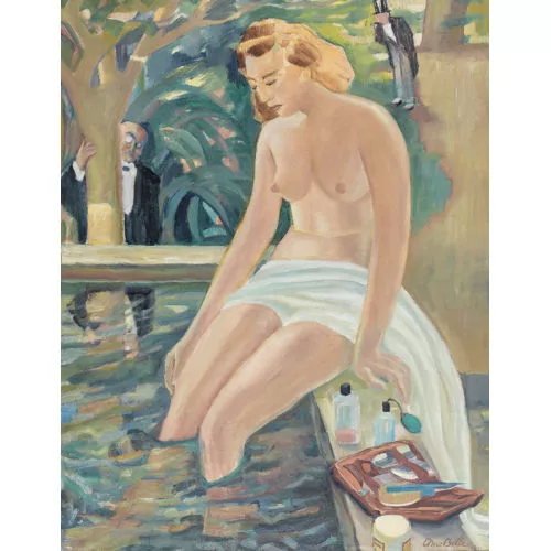 Edmond Bille — "Suzanne au bain".