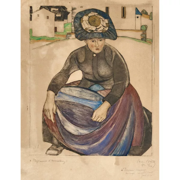 Edmond Bille — "Paysanne d'Anniviers".