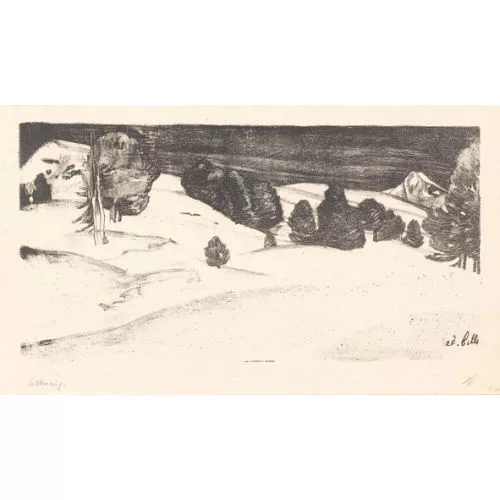 Edmond Bille — Paysage montagne.