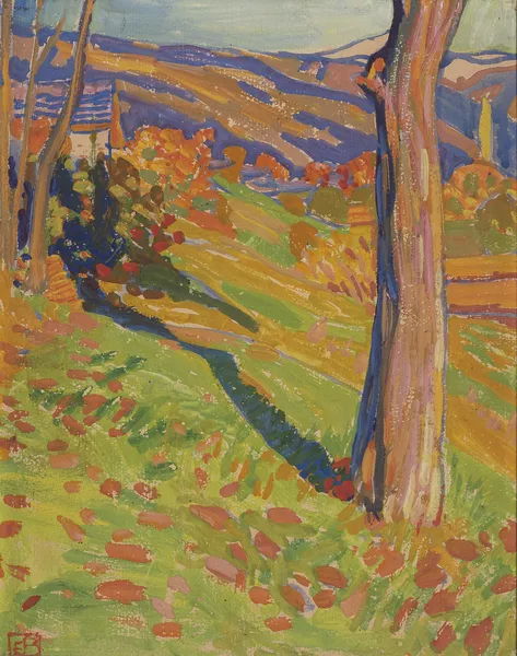 Edmond Bille (1878-1959), "Paysage de campagne" — DognyAuction