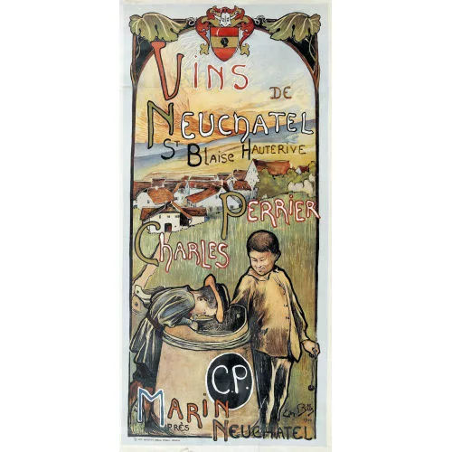 Edmond Bille — "Vins de Neuchâtel...".