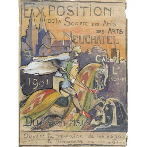 Edmond Bille — "Exposition de la Societé des Amis des Arts...".