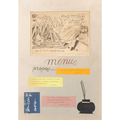 Edmond Bille — "menus propos...".