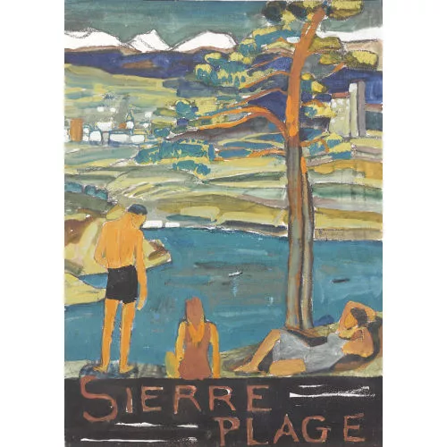 Edmond Bille — "Sierre Plage".