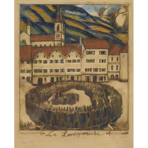 Edmond Bille — "La Landsgemeinde".