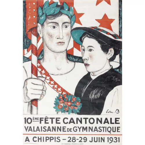 Edmond Bille — "10ème Fête Cantonale Valaisanne...".