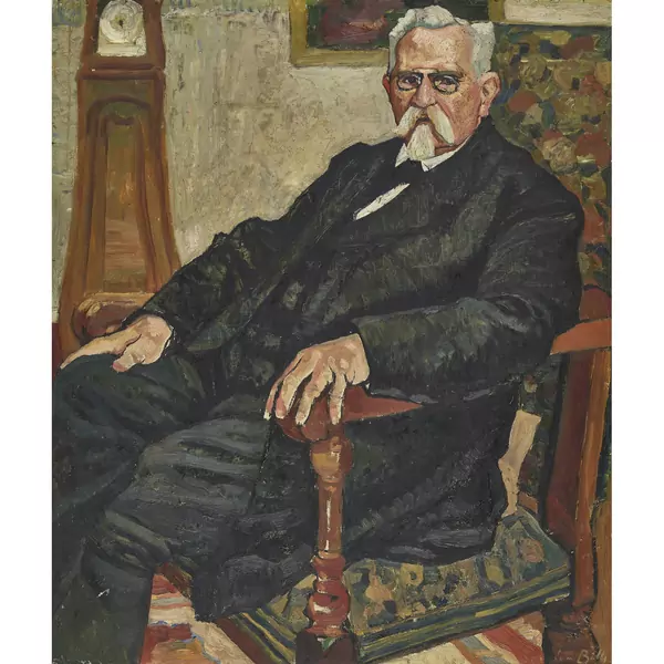 Portrait d'Ernest Bille, père de l'artiste, au Paradou