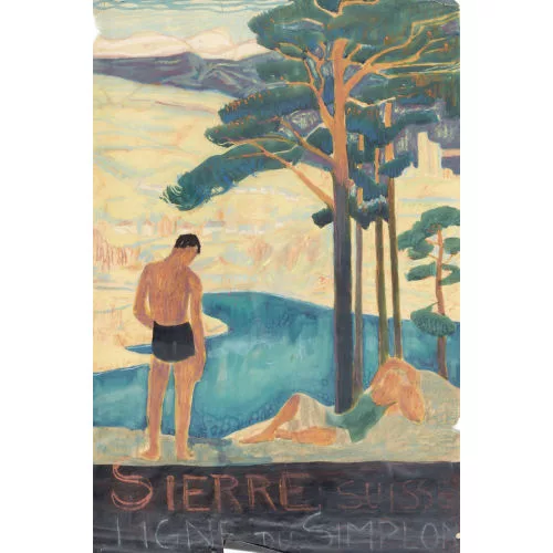 Edmond Bille — "Sierre Suisse Ligne du Simplon".