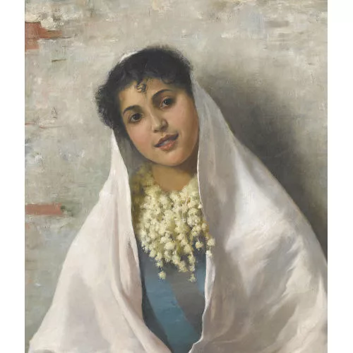 Edmond de Pury — Bildnis einer jungen Algerierin.