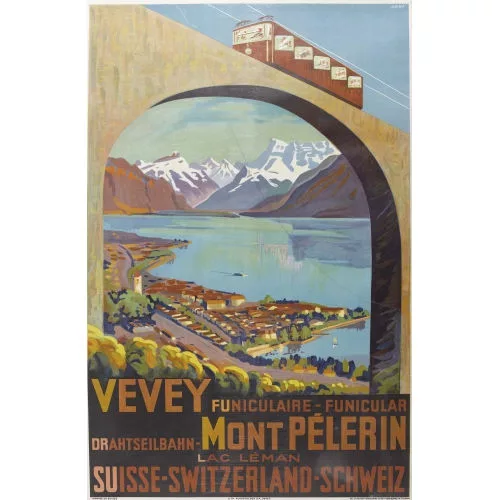 Edmond-Henri Grin — "Vevey Funiculaire Mont Pélerin".