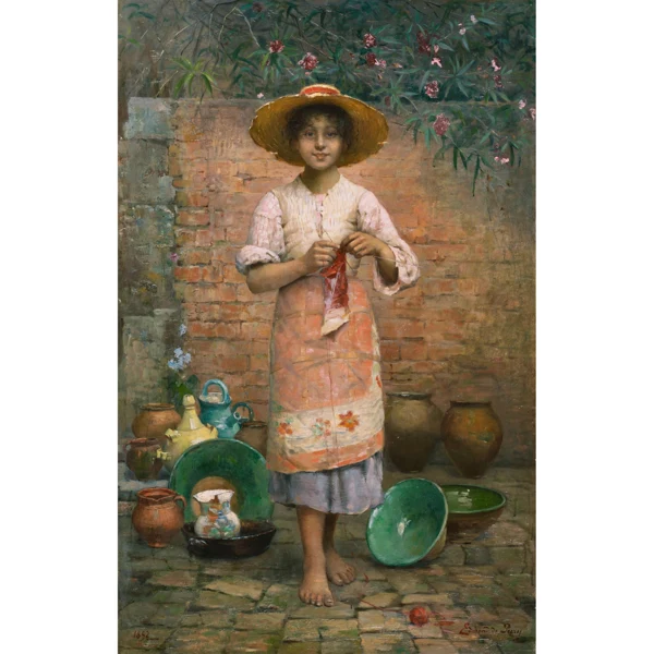 Edmond-Jean de Pury — HÉLÈNE, LA PETITE MARCHANDEHÉLÈNE, THE LITTLE STREET VENDOR