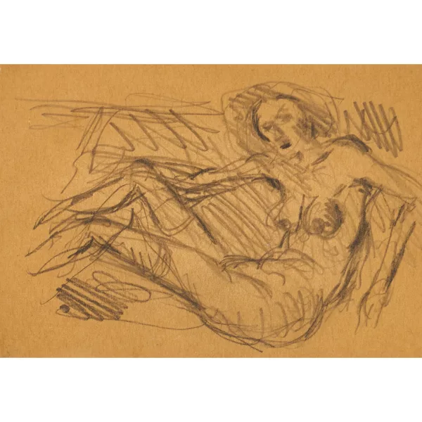 Edmondo Dobrzanski — Sitzender weiblicher Akt.