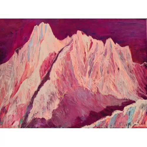 Edmund Wunderlich — Steile Hochgebirgslandschaft.