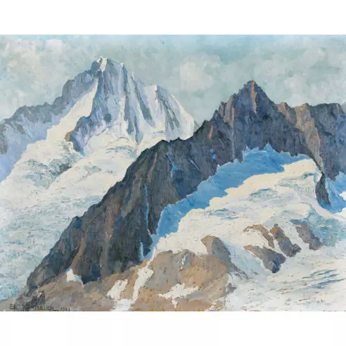 Blick auf Jägihorn und Bietschhorn