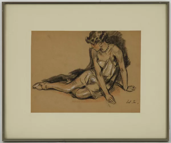 Edouard Elzingre — Edouard Elzingre (1880-1966), \Femme en déshabillé\,