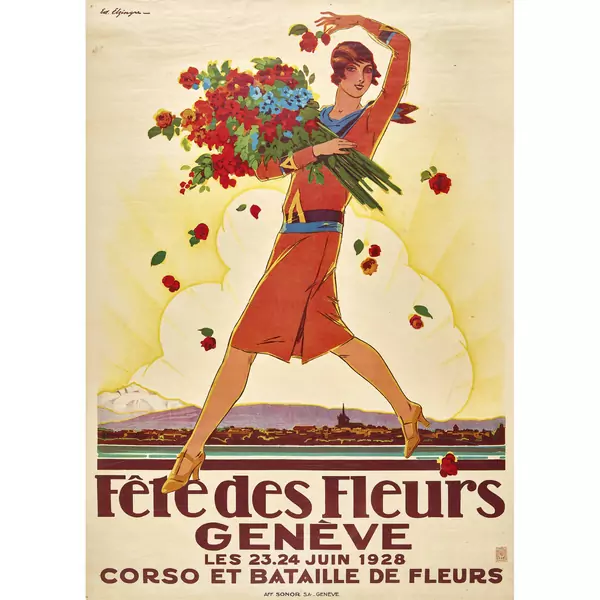 "Fête des Fleurs Genève 1928"