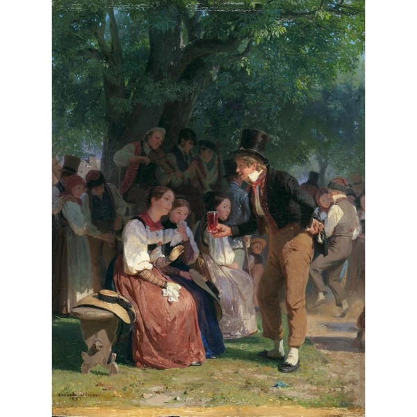 Edouard Girardet — LE BAL CHAMPÊTRE, 1853 THE OUTDOOR BALL, 1853
