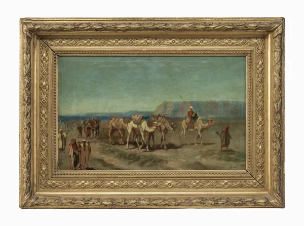 Edouard Henri Girardet — Caravane dans le désert