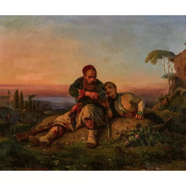 Edouard Henri Girardet — Soldaten nach der Schlacht von Solferino.