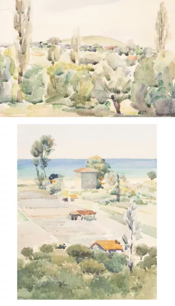 Edouard Henriod — Mandariniers à Saint Laurent du Var
