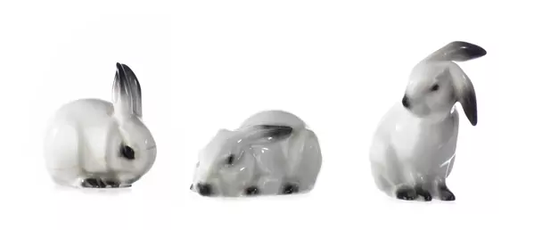 Edouard Marcel SANDOZ (1881-1971), ensemble de trois porcelaines — DognyAuction