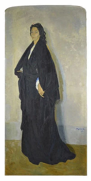 edouard morerod — Portrait de mon modèle Pastora Jimenes y Vargas de Friana