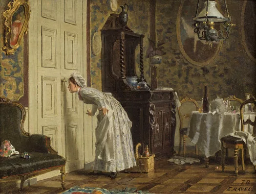 Édouard Ravel — Le trou de serrure, 1878
