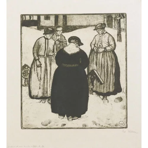 Édouard Vallet — "Autour d′une tombe".