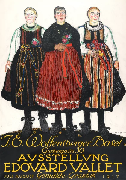 Édouard Vallet — Ausstellung Edouard Vallet - J.E. Wolfensberger, Basel, 1917