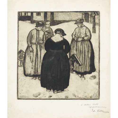 Édouard Vallet — Autour d′une tombe.
