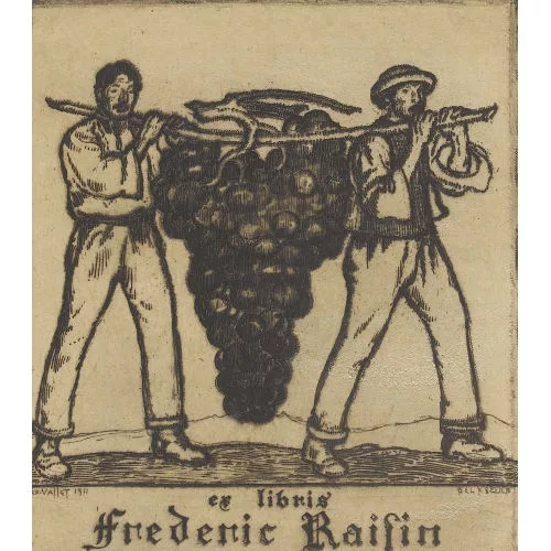 Édouard Vallet — "Ex libris / Frédéric Raisin".