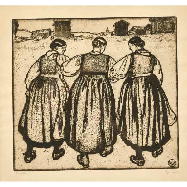 Édouard Vallet — "Trois filles".