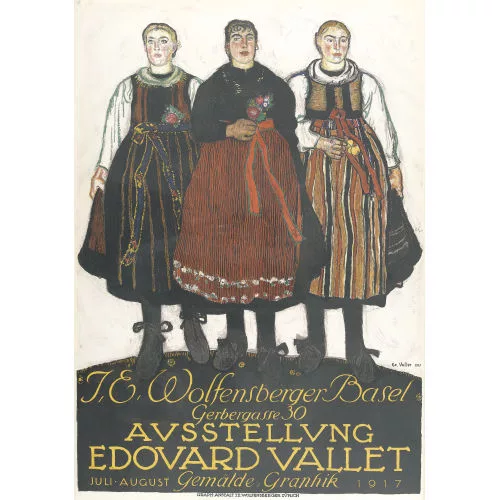 Édouard Vallet — "J.E. Wolfensberger Edouard Vallet 1917".