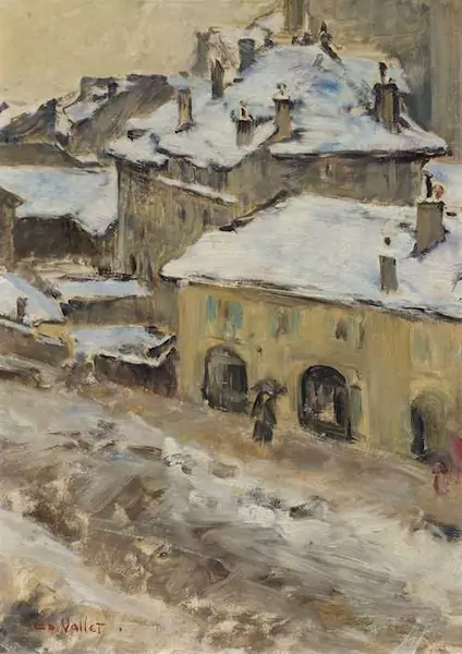 EDOUARD VALLET — Jour d’hiver. 1897. — Koller Auktionen