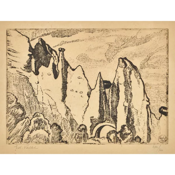Édouard Vallet — "Val d'Hérens: les Pyramides d'Euseigne".