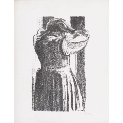 Édouard Vallet — "Femme se coiffant".