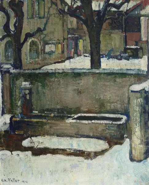 EDOUARD VALLET — La neige. 1912. — Koller Auktionen