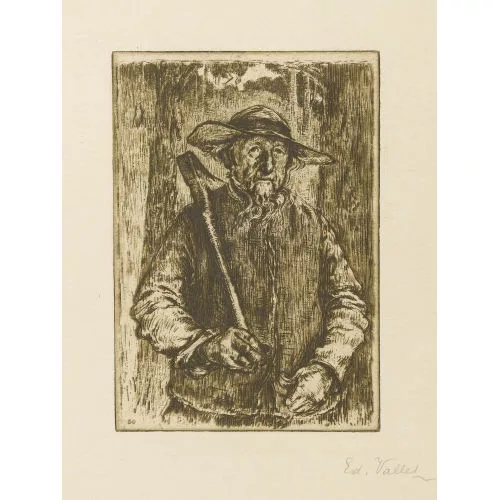 Édouard Vallet — "Le bûcheron".