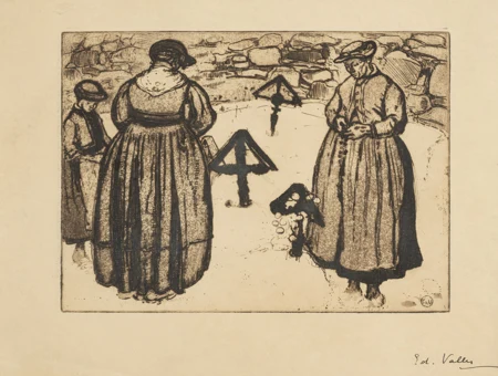Femmes au cimetière