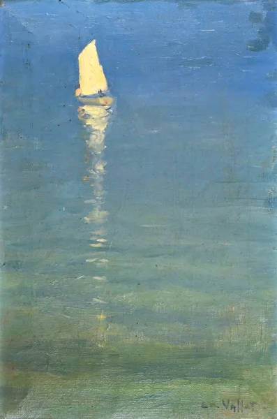 Edouard Vallet — Segelboot, um 1900