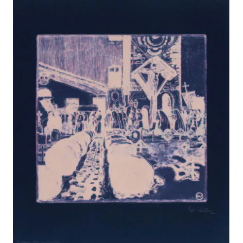 Édouard Vallet — Procession dans un cimetière.