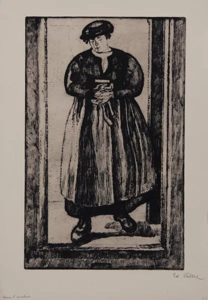 Édouard Vallet — Dans l'escalier, 1915