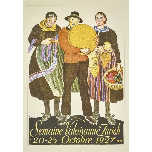 Édouard Vallet — "Semaine Valaisanne Zurich Octobre 1927".